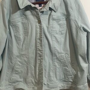Isaac Mizrahi Soft Blue Jean Jacket
